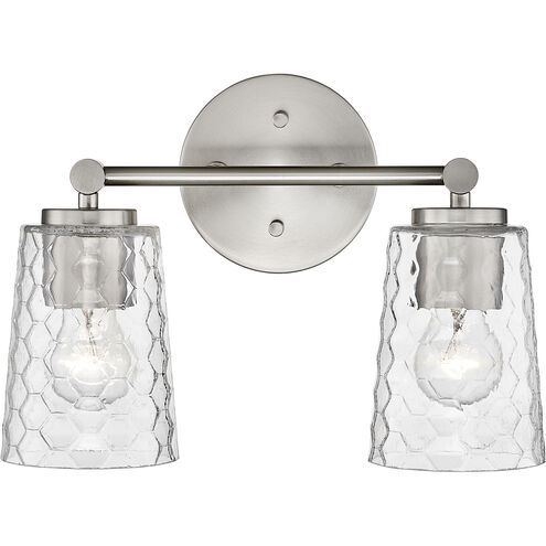 Ashli 2 Light 13.5 inch Brushed Nickel Vanity Light Wall Light